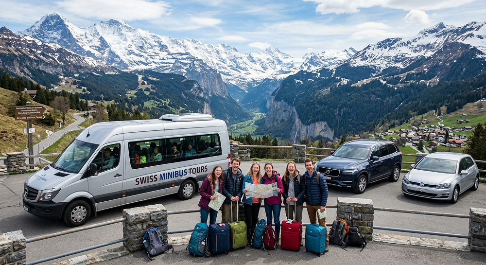 Minibus vs Multiple Cars : Group Transportation Planning for Switzerland
